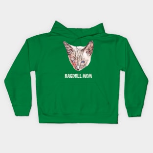 Ragdoll Mom - Ragdoll Cat Mom Design Kids Hoodie